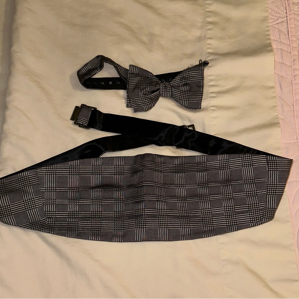 James Davis cummerbund and bow tie
